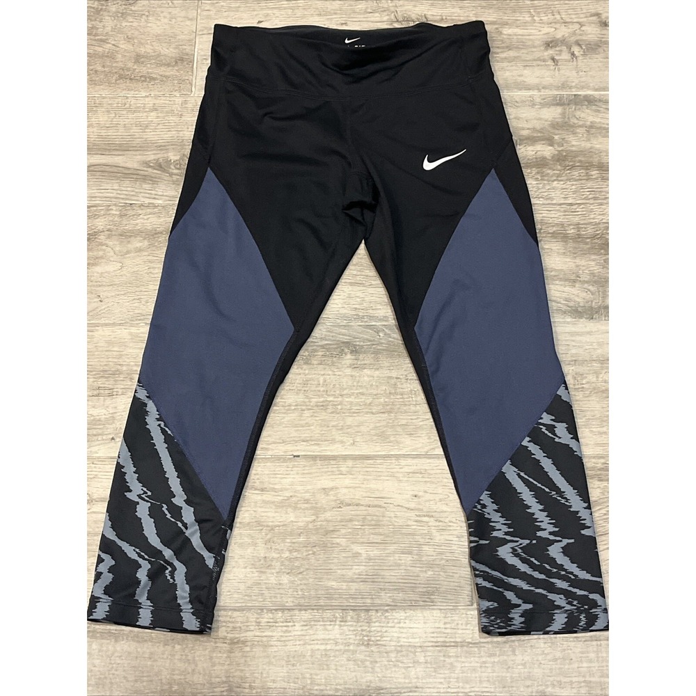 Nike Power Women's Running Capri Cropped Leggings Tight Fit Dri-Fit Size Small